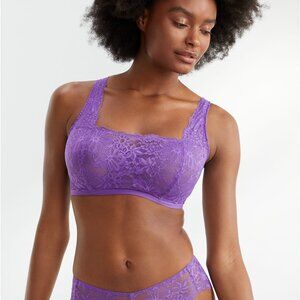 Purple Bare cami style underwire bra lace 34DD